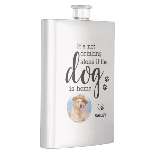 犬を飲まないもしのは家のカスタム写真 フラスク (右)