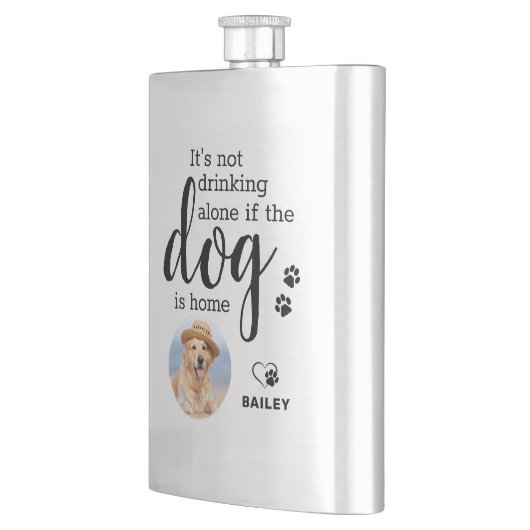 犬を飲まないもしのは家のカスタム写真 フラスク (左)