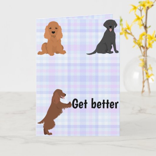 犬を飼い始める カード (黄色い花)