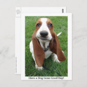 犬を飼い果たせポストカード ポストカード (正面/裏面)