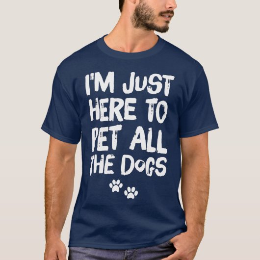 犬を飼うためにわざわざ来た Tシャツ (正面)