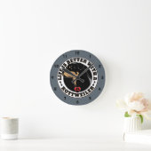 犬を飼うと命がロットワイラーになる ラウンド壁時計 (ホーム)