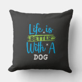 犬を飼えば命が助かる クッション (正面)
