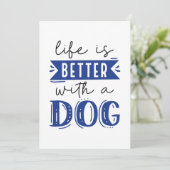 犬を飼えば命が助かる サンキューカード (スタンド正面)