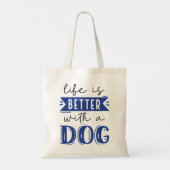 犬を飼えば命が助かる トートバッグ (裏面)