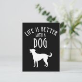 犬を飼えば命が助かる ポストカード (スタンド正面)