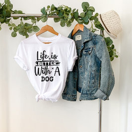 犬を飼えば命が助かる Tシャツ