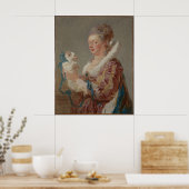 犬を飼った女性 ポスター (キッチン)