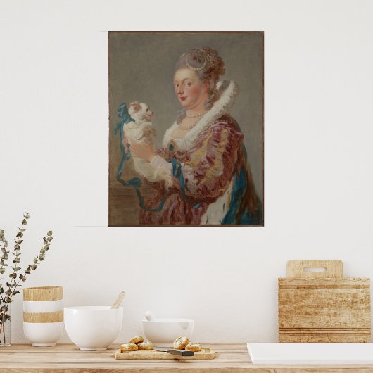 犬を飼った女性 ポスター (キッチン)