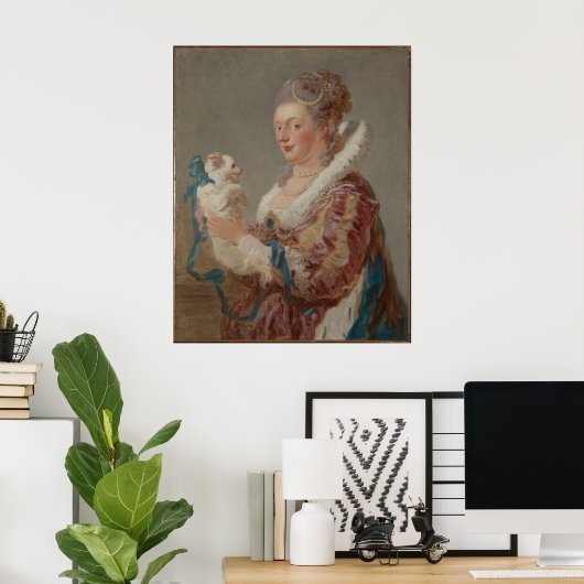 犬を飼った女性 ポスター (ホームオフィス)