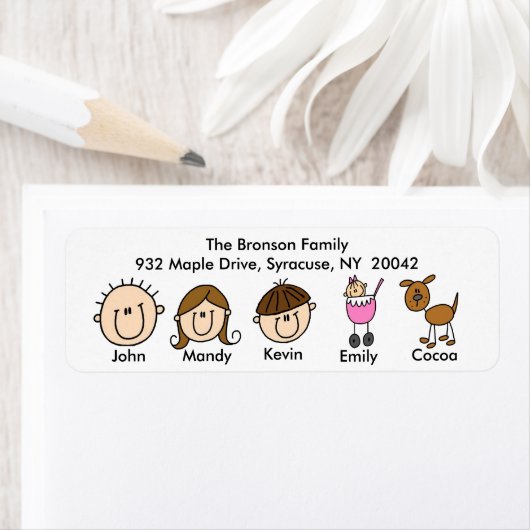 犬を飼った家族住所 シール (インサイチュ)