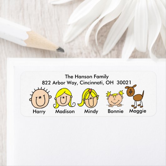 犬を飼った家族住所 シール (インサイチュ)