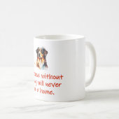 犬を飼っていない家 コーヒーマグカップ (正面右)