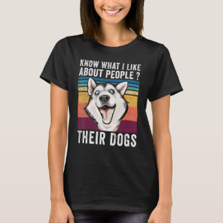 犬を飼っている人の好きな事を知っているだろう Tシャツ