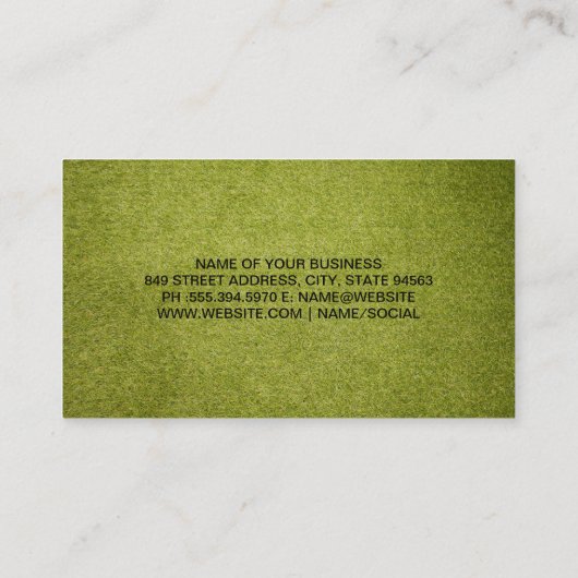 犬を飼っている人 |動物サービス 名刺 (裏面)