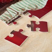 犬を飾っている小さい男の子 ジグソーパズル (側面)