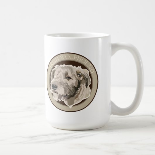 犬アイリッシュウルフハウンド コーヒーマグカップ (右)