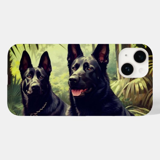 犬アート類 Case-Mate iPhoneケース (裏面 (横))