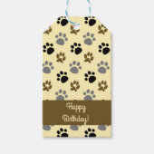 犬エレガントのペットのポーカスタマイズククリーム ギフトタグ (正面)