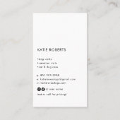 犬エレガント歩くペットシッター写真 名刺 (裏面)