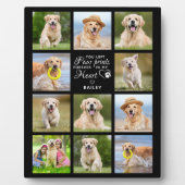 犬エレガント記念ギフトペット損失記念 フォトプラーク (正面)