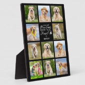 犬エレガント記念ギフトペット損失記念 フォトプラーク (側面)