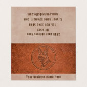 犬エンボス革効果名刺 名刺 (外部フラット)