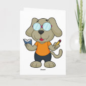 犬オタクの本の眼鏡 カード (裏面)