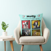 犬カスタマイズのコラージュ4枚 クッション (椅子)