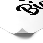 犬カスタマイズの姉妹写真と文字ポスター ポスター (角)