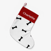 犬カスタマイズの靴下 – かわいい犬をにカスタムす スモールクリスマスストッキング (正面 (吊り時))