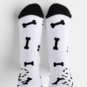犬カスタマイズの靴下 – かわいい犬をにカスタムす ソックス (上部)