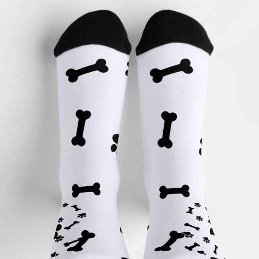 犬カスタマイズの靴下 – かわいい犬をにカスタムす ソックス (上部)