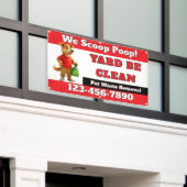 犬カスタマイズウンチスクープ事業プロモーション 横断幕 (ビルの外側)