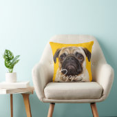 犬カスタマイズ猫のペット名と写真ピロー クッション (椅子)