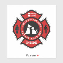 犬カスタムと猫数用ペット警報シール