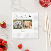 犬カスタムのナプキンを愛撫し結婚すぎる 縁ありカクテルナプキン (インサイチュ)