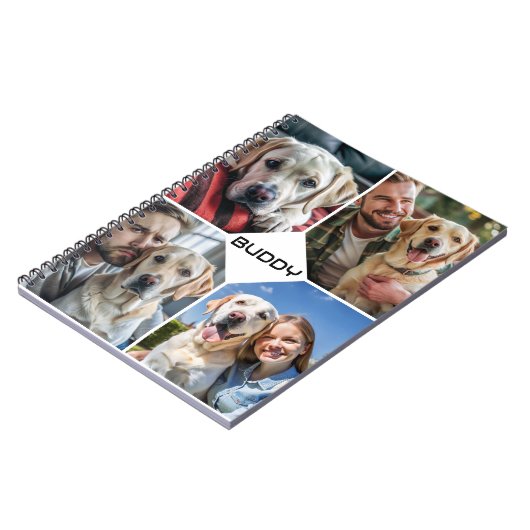 犬カスタムの写真のペット ノートブック (左側)