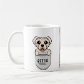 犬カスタム恋人トレーナー愛好家のための可愛いマルチーズ コーヒーマグカップ (左)