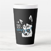 犬カッコいいのように カフェラテマグ (正面)