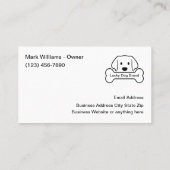 犬カッコいいテーマ両面ビジネスカード 名刺 (裏面)