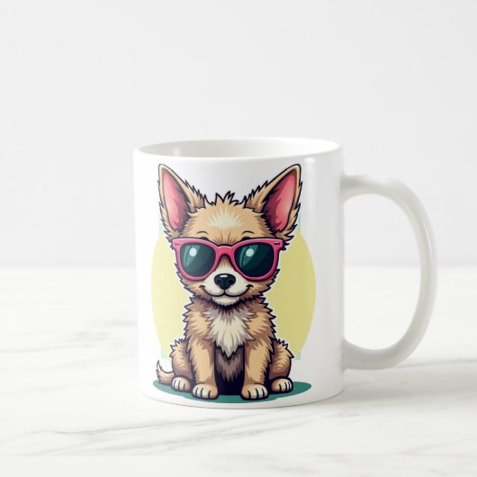 犬カッコいい コーヒーマグカップ (右)