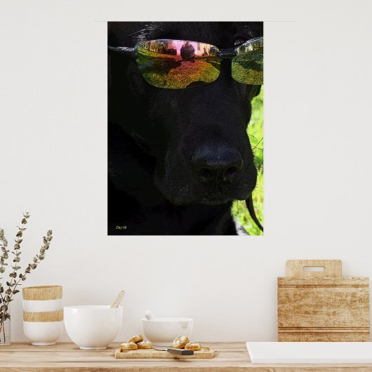 犬カッコいい ポスター (キッチン)