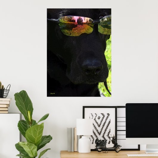 犬カッコいい ポスター (ホームオフィス)