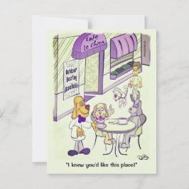 犬カフェ葉書 ポストカード