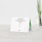 犬カラフルと猫の縁組挨拶カード カード (裏面)