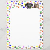 犬カラフルと猫8.5 x 11の手のひら (正面)