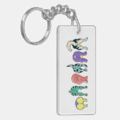 犬カラフルのお尻 キーホルダー (正面左)