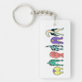 犬カラフルのお尻 キーホルダー (正面)