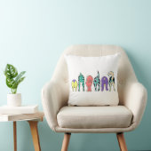 犬カラフルのお尻 クッション (椅子)